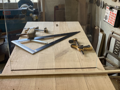Costruzione tavolo in legno rovere